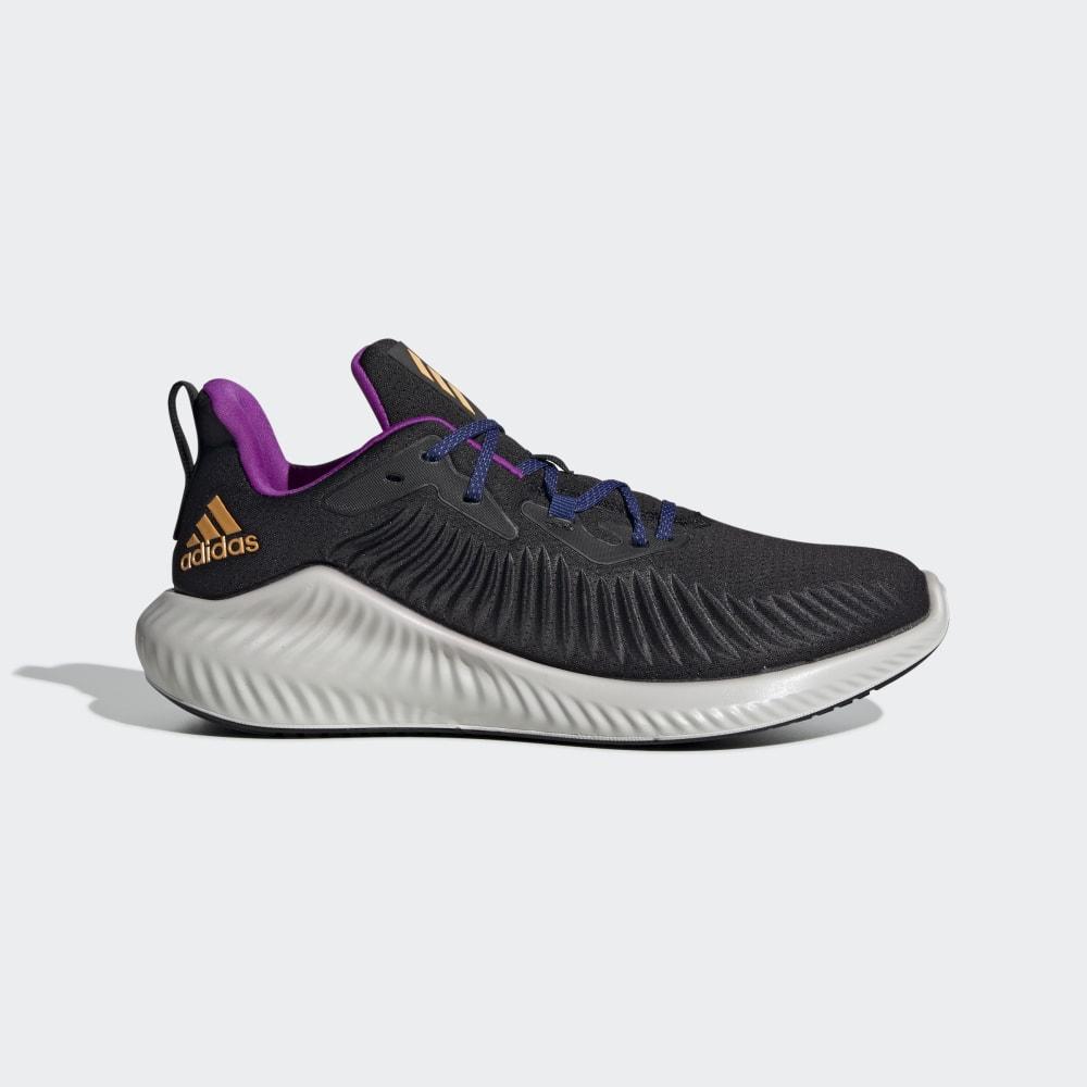 Adidas Men's Alphabounce+ Run EM Running Shoes Black/Gold/Orange Ireland G54125